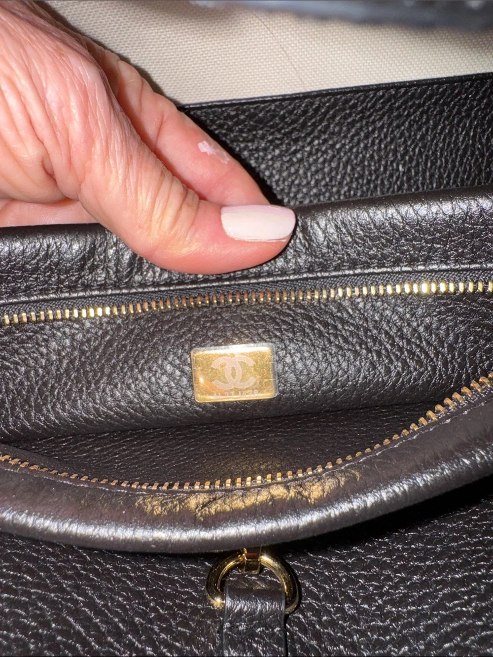 CHANEL Black Quilted Caviar Leather Small Urban Shopping Tote 2026 Gold Hardware